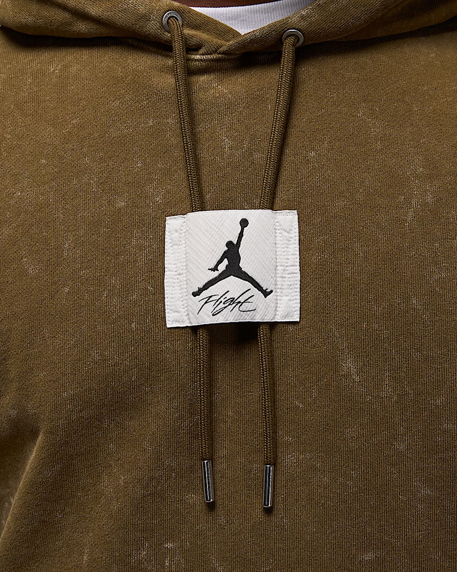 Jordan Flight Fleece Men s Washed Pullover Hoodie. Nike